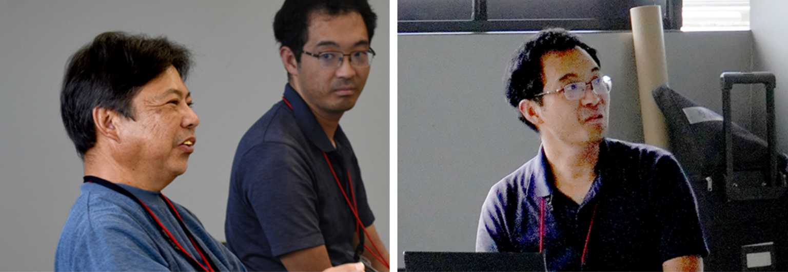 解説する須田真一氏と大井涼太朗氏の写真